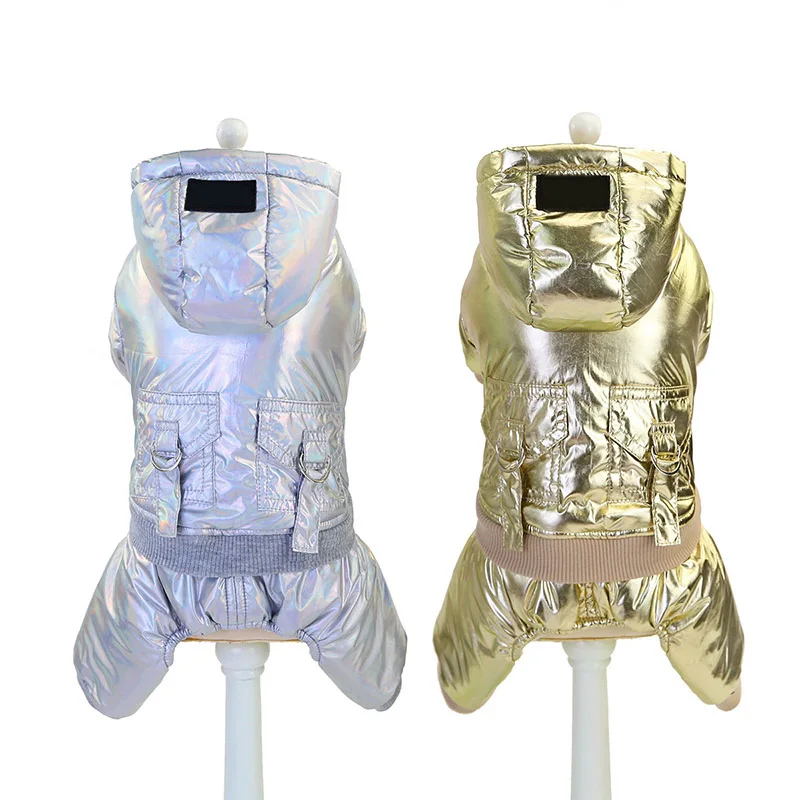 

Fashion Pet Dog Clothes Thickening Cotton-padded For Autumn Winter For Small Medium Dogs Warm Coat With Large Pocket Supplies