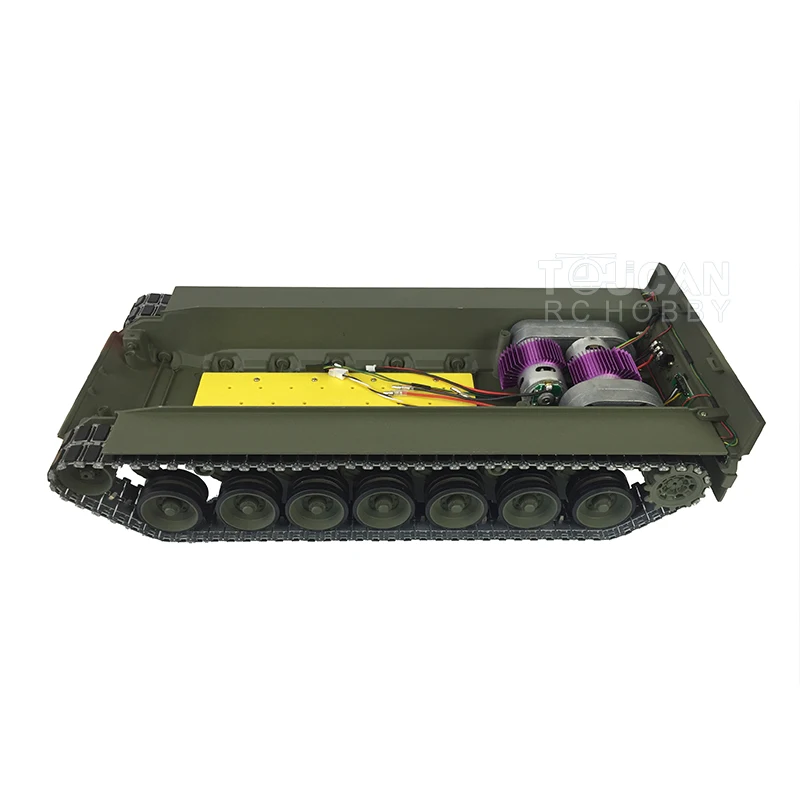 Leopard2A6 RC Танк полностью металлический шасси в сборе T1 гусеницы дорожное колесо GN