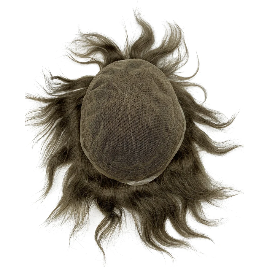 Невидимая линия волос дышащий супертонкий швейцарский кружевной парик