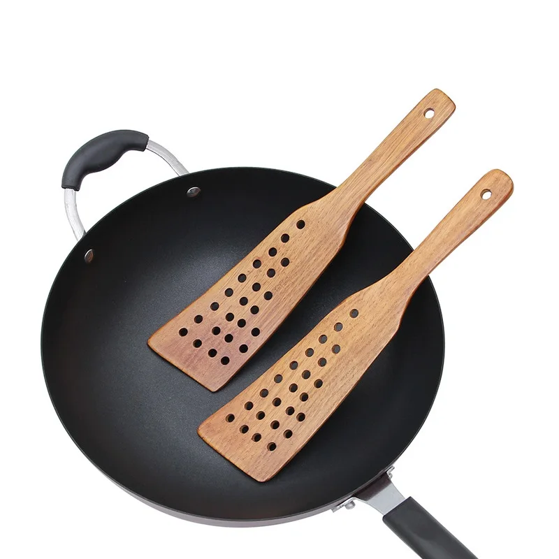 

Деревянная антипригарная лопаточка для сковороды, деревянная лопатка для стейков, кухонный инструмент для готовки, кухонная посуда, кухонн...