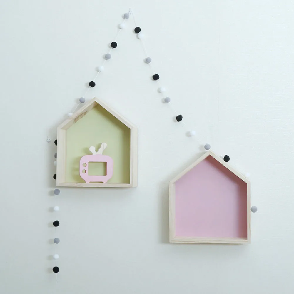 _ Детская комната шар подвесная веревка хлопковое украшение для детской комнаты