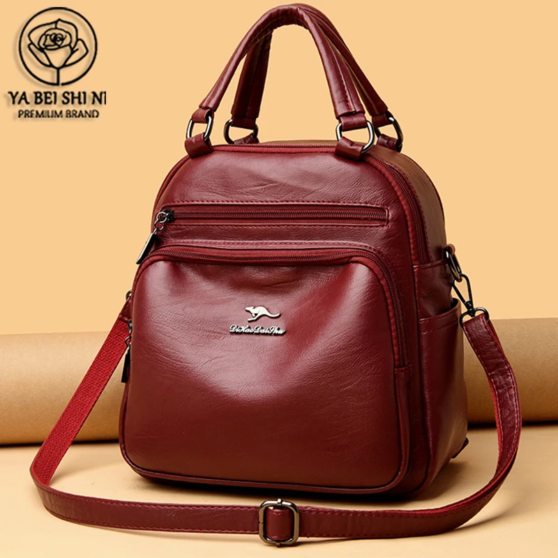 Большая вместительность кожаные сумки через плечо для женщин 2021 сумка