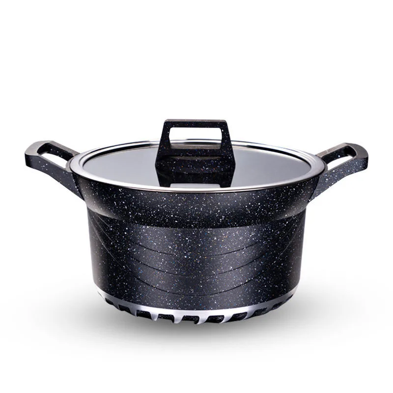 Суповый горшок большой емкости плита с антипригарным покрытием высокая