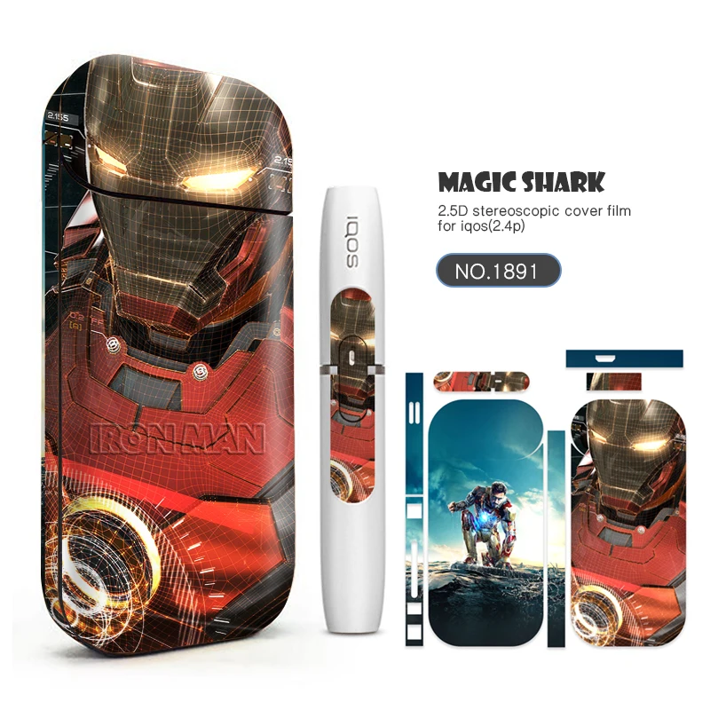 Волшебная наклейка в виде акулы чехол для IQOS защиты кожи наклейки 2 4 Plus