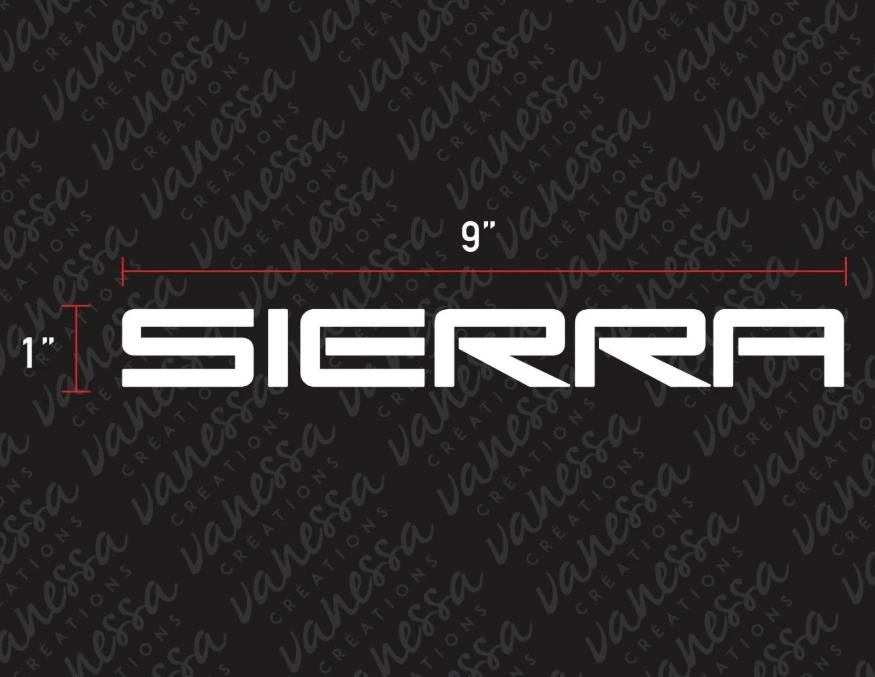 

Виниловая наклейка с логотипом GMC SIERRA для (2 шт.)