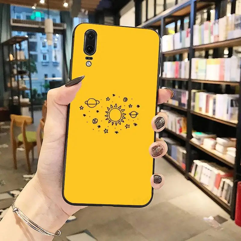 

Great Art Yellow Aesthetic Phone Case For Huawei Y5 Y6 II Y7 Y9 PRIME 2018 2019 NOVA3E P20 PRO P10 Honor 10