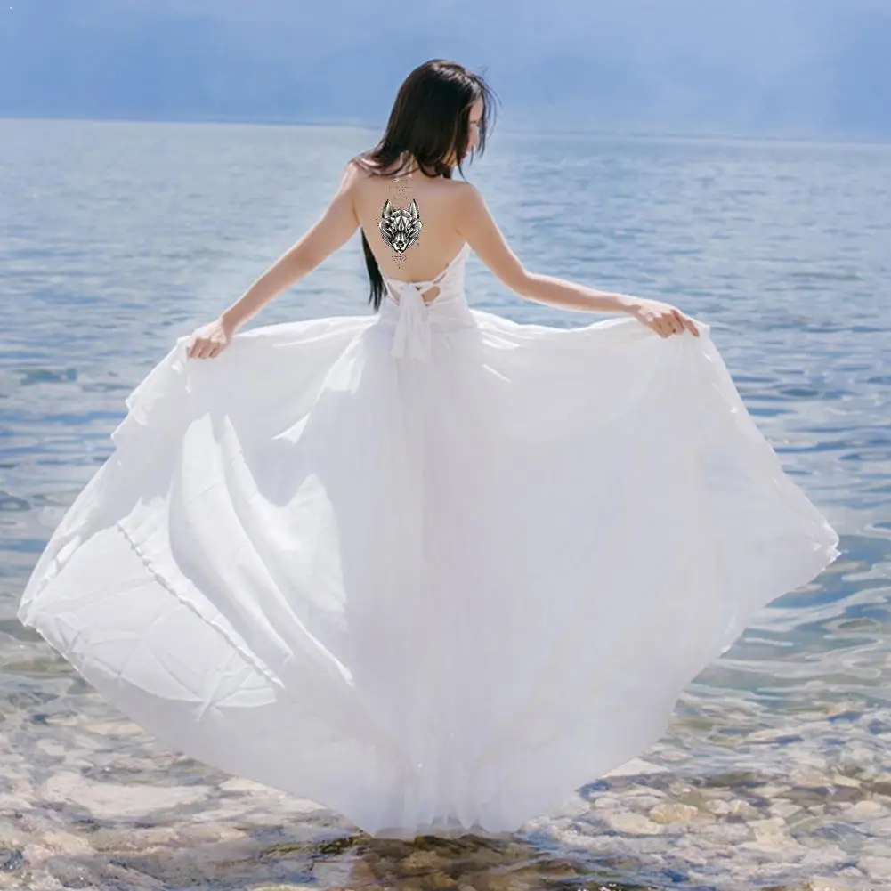 В виде геометрических фигур в ромбов татуировки Временные волк мужская хна