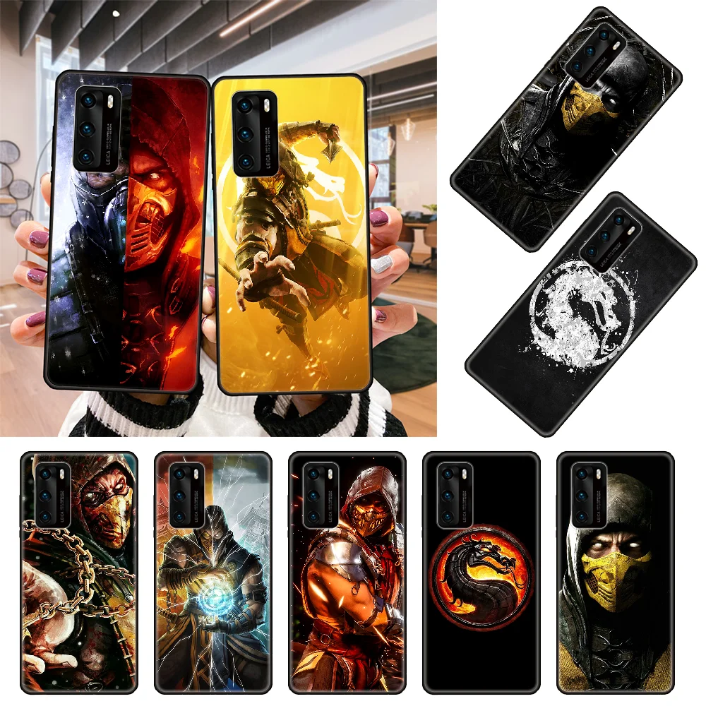 Чехол для телефона Huawei P20 P30 P40 P Smart Z 2019 P10 Mate 30 10 20 Lite Pro черный Премиум ТПУ бампер
