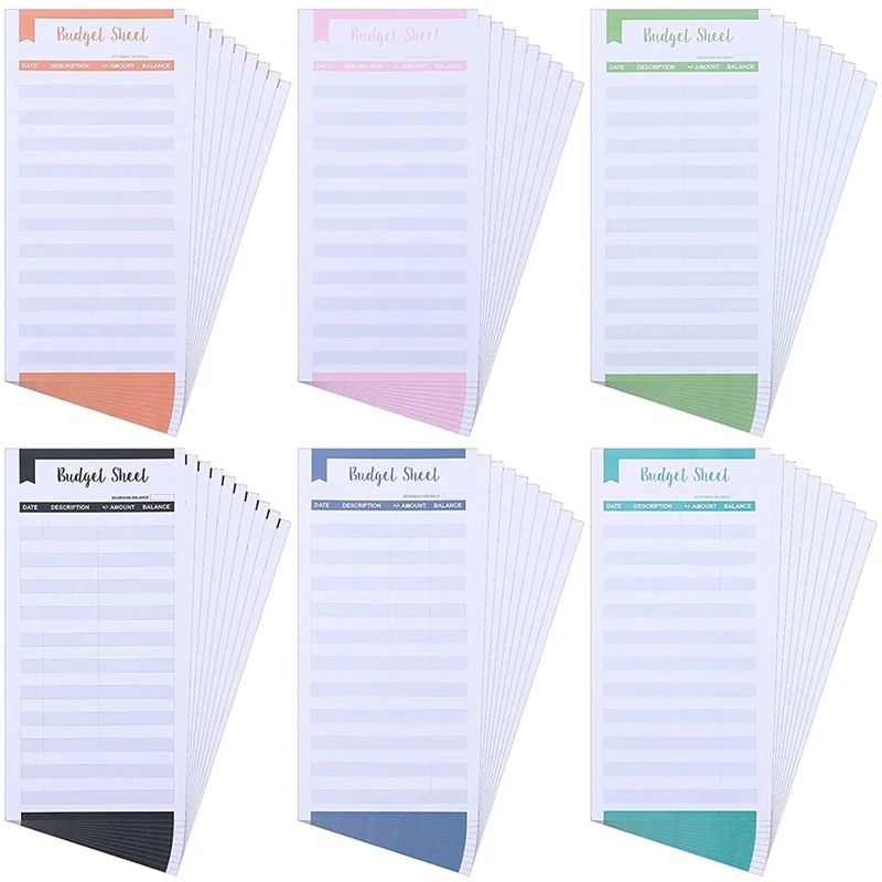 60 шт. листы для отслеживания расходов|Бумажные конверты| |
