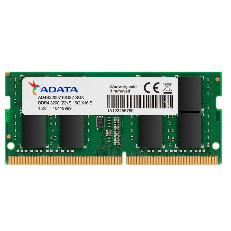 

ADATA RAM Memory SO DIMM 260pin DDR4 4 ГБ 8 ГБ 16 ГБ 32 ГБ 2666 МГц 3200 МГц для лэптоп ноутбук память высокопроизводительная память ноутбука