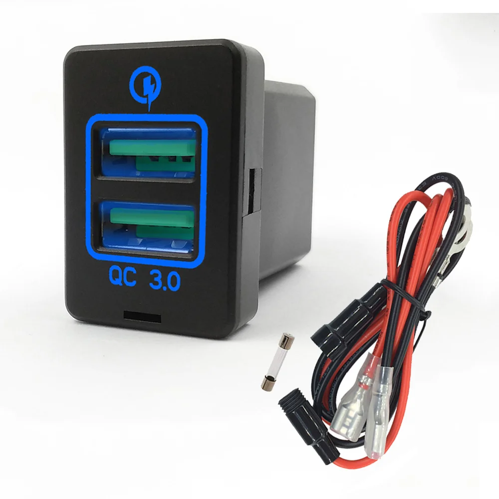Зарядное устройство Buendeer с двумя USB-портами и дисплеем 12-24 В | Автомобили