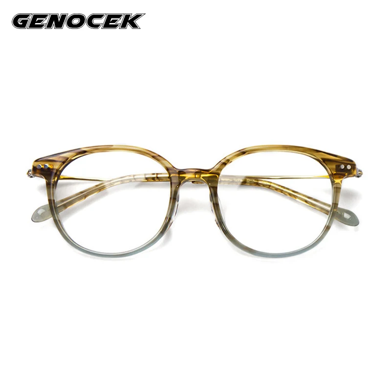 

Новинка 2020, женские очки из ацетата, Ультралегкая оправа для глаз, очки для близорукости по рецепту, оптическая оправа, женские модные роско...