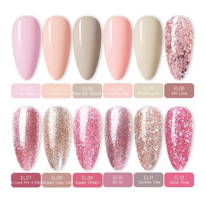 Лак для ногтей BORN PRETTY розовый искусственный 6 мл блестящий удаляемый