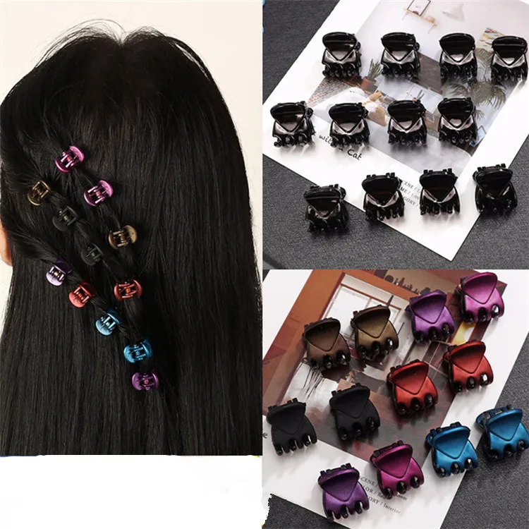 

24Pcs Candy Color Mini Hairpin For Woman Girl Hair Crab Claw Clip Grip Bangs Hair Grab Fashion Hair Clips Headdress Accessories