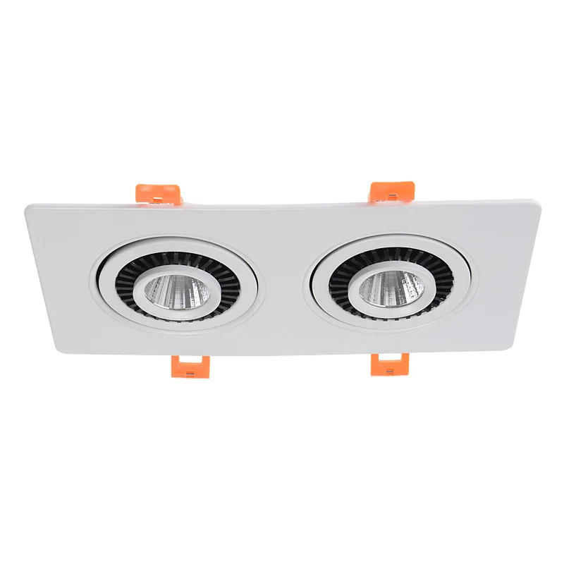 Приглушаемый светодиодный светильник один/двойной точечный встраиваемый