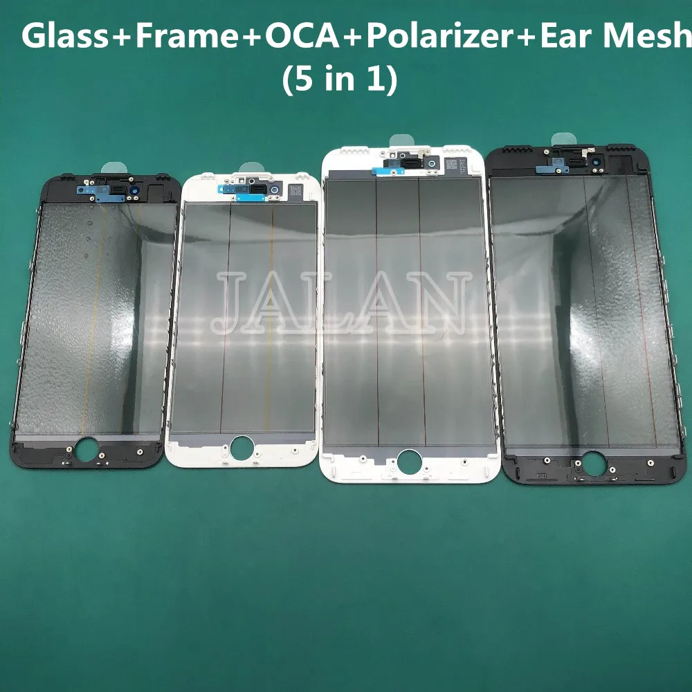 

Original Cold Press Glass+Frame+OCA+Polarizer+Ear Mesh（5 in 1） Use For Ip 8P 8 7P 7 6SP 6S 6P 6 LCD Screen Repair Parts