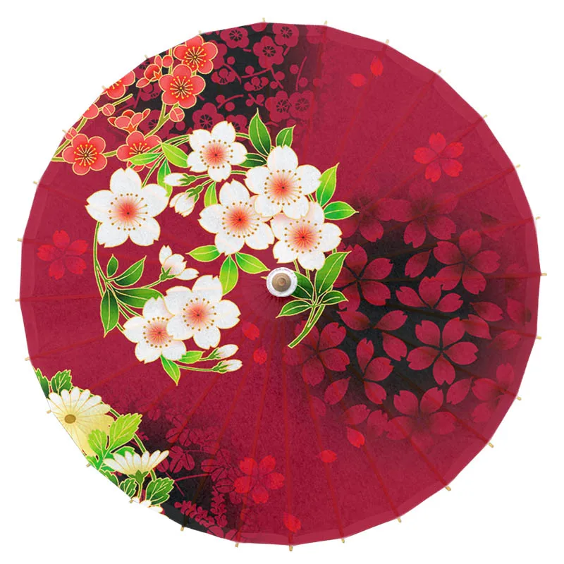 Зонт в японском стиле из масляной бумаги детский классический зонт виде цветка
