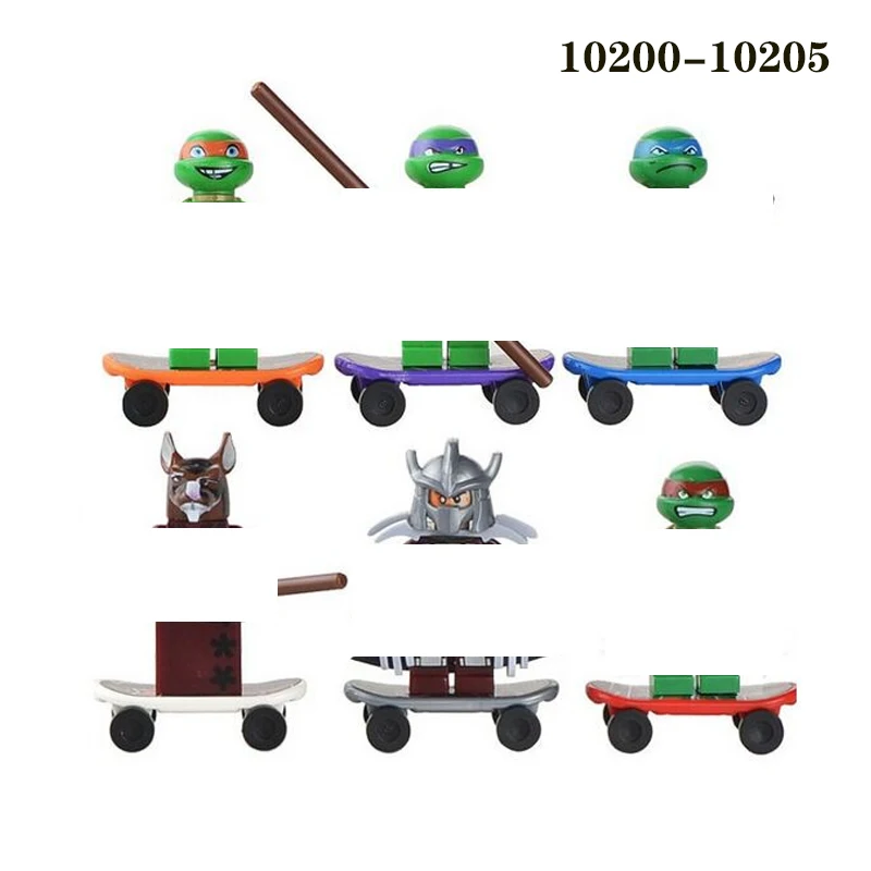 

6Pcs/Set Sale Kai Fierce Beauty Jay Nada Khan Zane Cole Building Blocks Children Gift Toys B 10200-10205