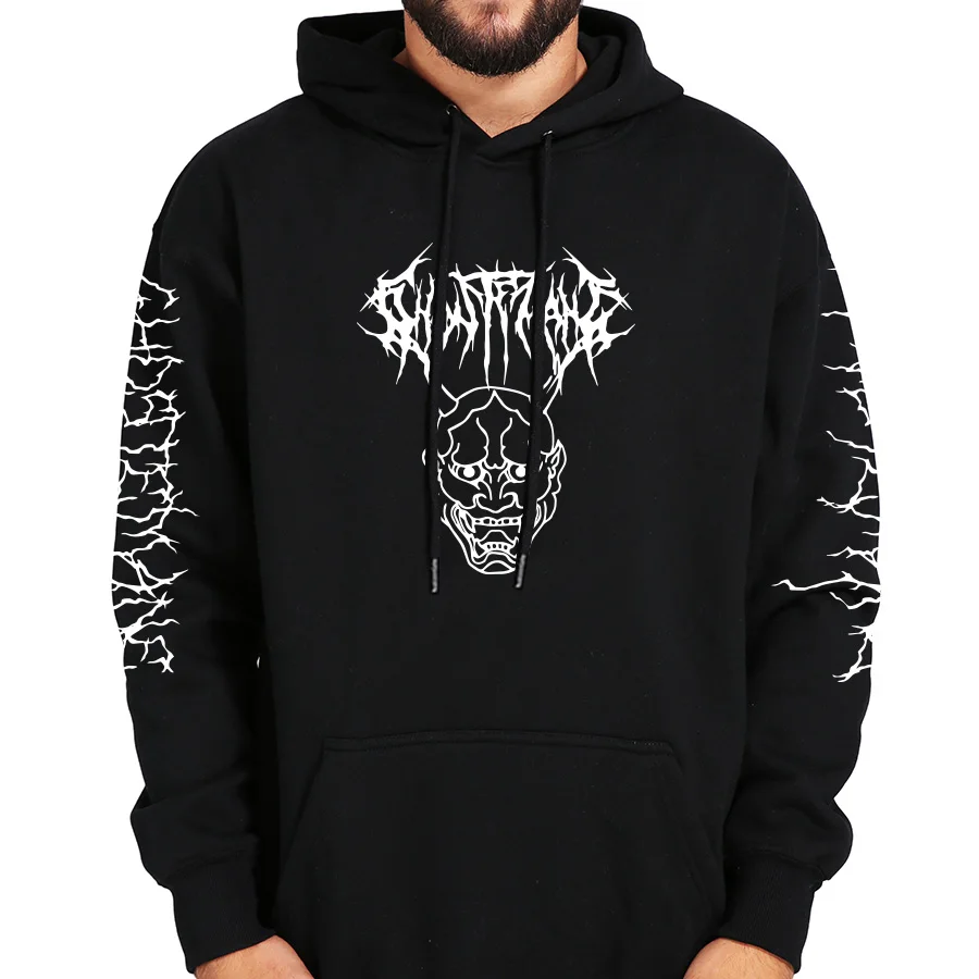 

Ghostemane Hoodies Mercury Retrograde Image Printed Sweatshirt Black Long Sleeve Hip Hop Clothing Creativity Hoody Spring Tops