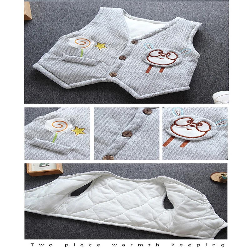 -30d Cold winter infantbaby boy clothing set warm jumpsuit + vest suits for newborn baby boys clothes outfits thick rompers sets |