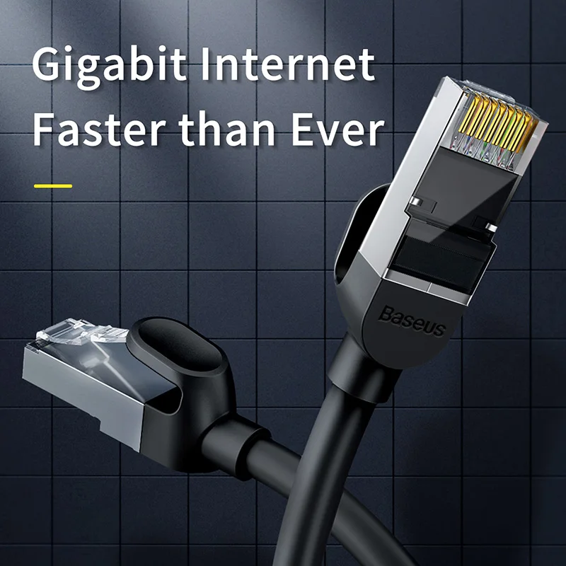 Baseus круглый Ethernet кабель Cat 6 Lan CAT6 RJ 45 сетевой 15 м/10 м/5 м патч корд для