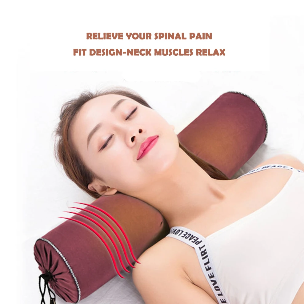 Cassia Seed Neck Pillow Large Cylindrical For Repairing Cervical Spine Sleep Aid Healthy Yoga |