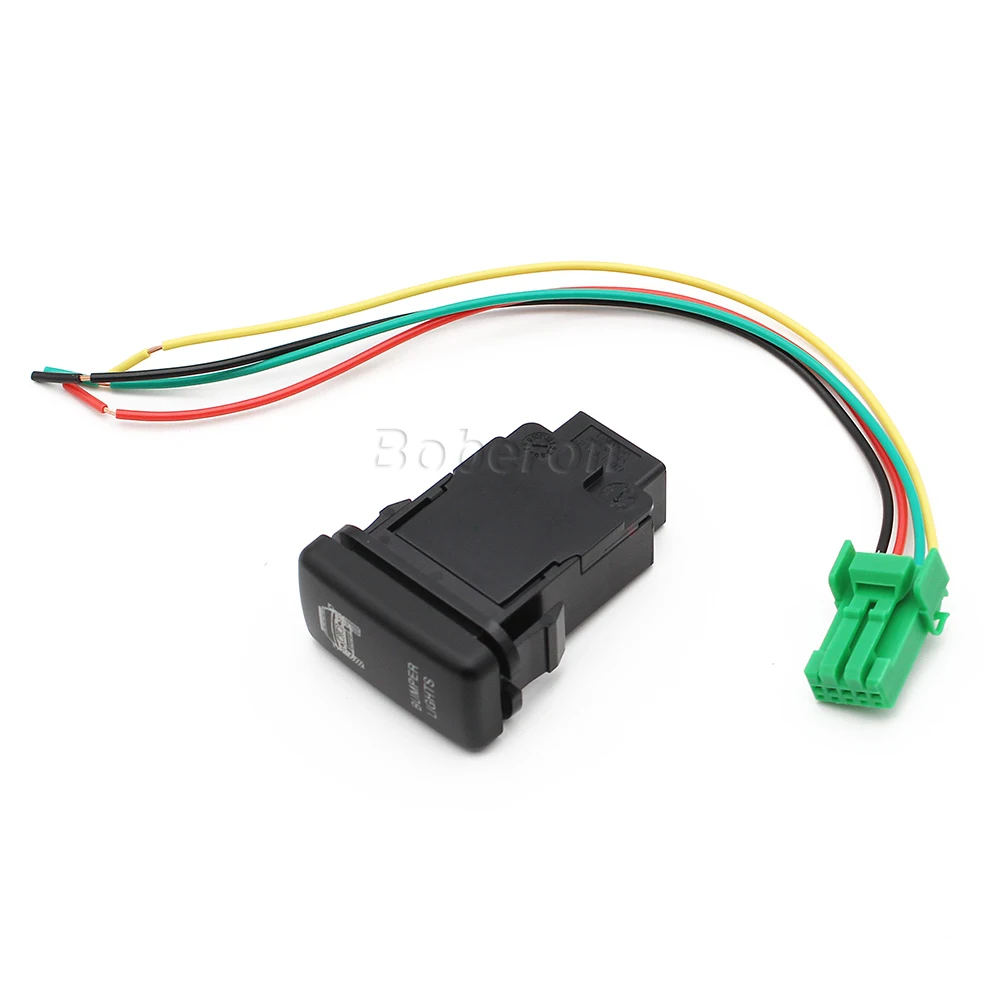 Красный светодиодный кнопочный переключатель 12 В кнопка для бампера Toyota Landcruiser