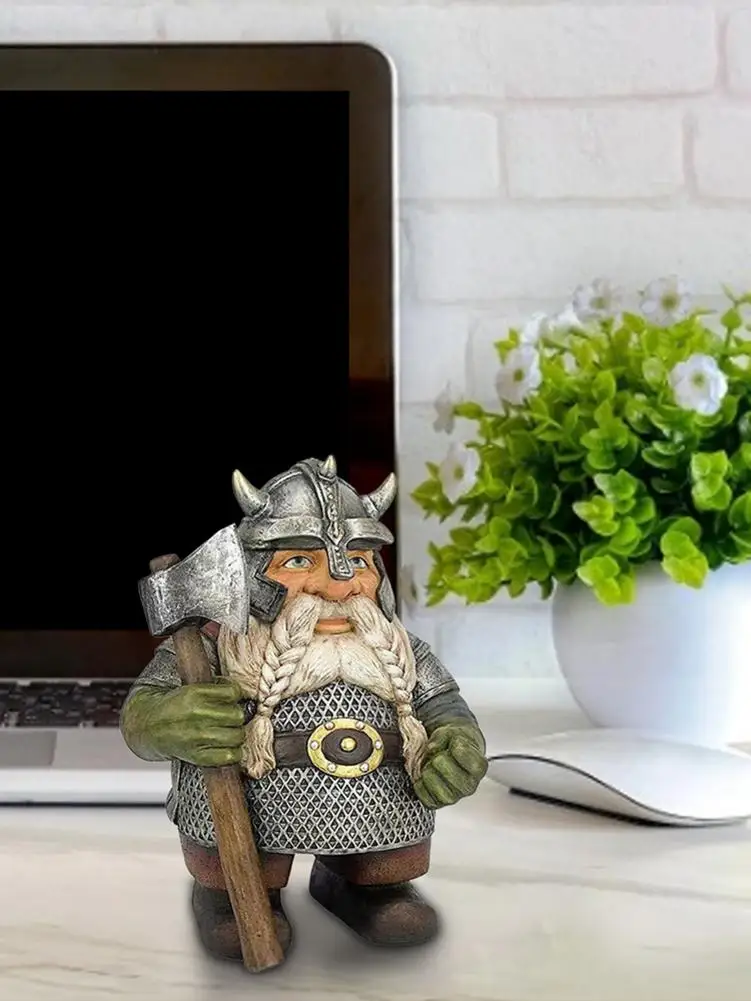 

Statue Viking Dwarf Gnomes Statue Resin Statue Gardening Crafts Jewelry Decoration Crafts Home Decoration Garden Decoration