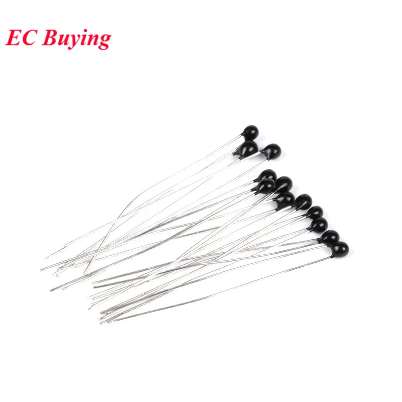 50pcs NTC Thermistor Thermal Resistor MF52 NTC-MF52AT 100K ohm R 104 3950 B Value 3950k 5% Temperature Sensor | Электронные