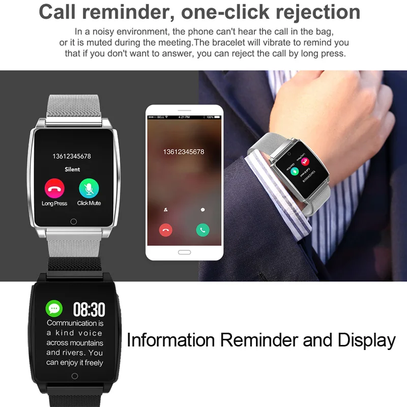 696 AK18 Smart Bracelet Heart Rate Blood Pressure Watch Fitness Tracker Waterproof Color Screen Sports Wirstwatch | Электроника