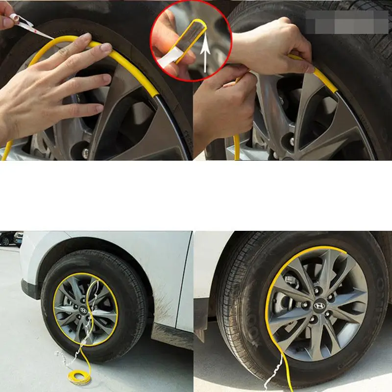 Yiwa 8 м Rroll автомобильный Ступица колеса украшение Артикул защиты Декоративные