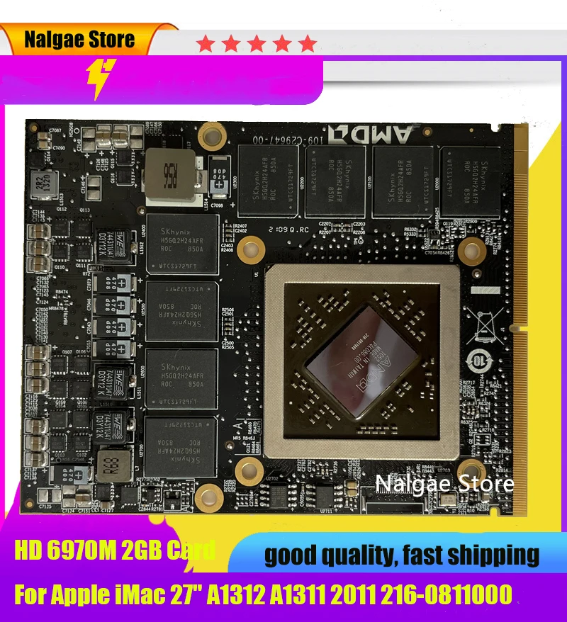 Совершенно новая видеокарта HD6970 HD6970M HD 6970M 2 ГБ для Apple iMac 27 дюймов A1312 A1311 2011 216 0811000
