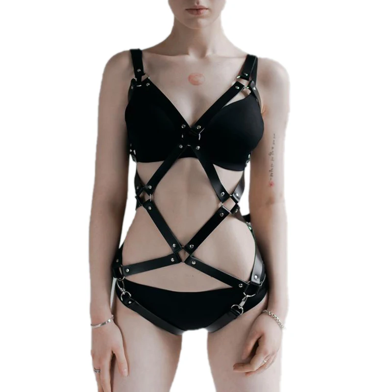 Кожаные подвязки для женщин нижнее белье шейный чокер кокетливый воротник