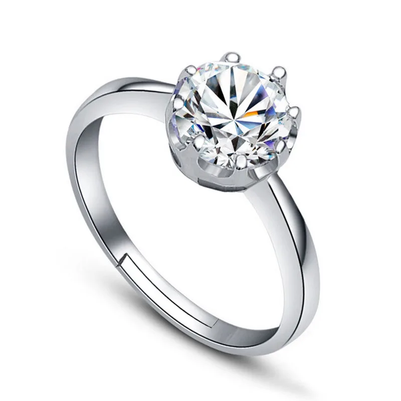 Женское кольцо с циркониевой короной 20 мм|Кольца| |