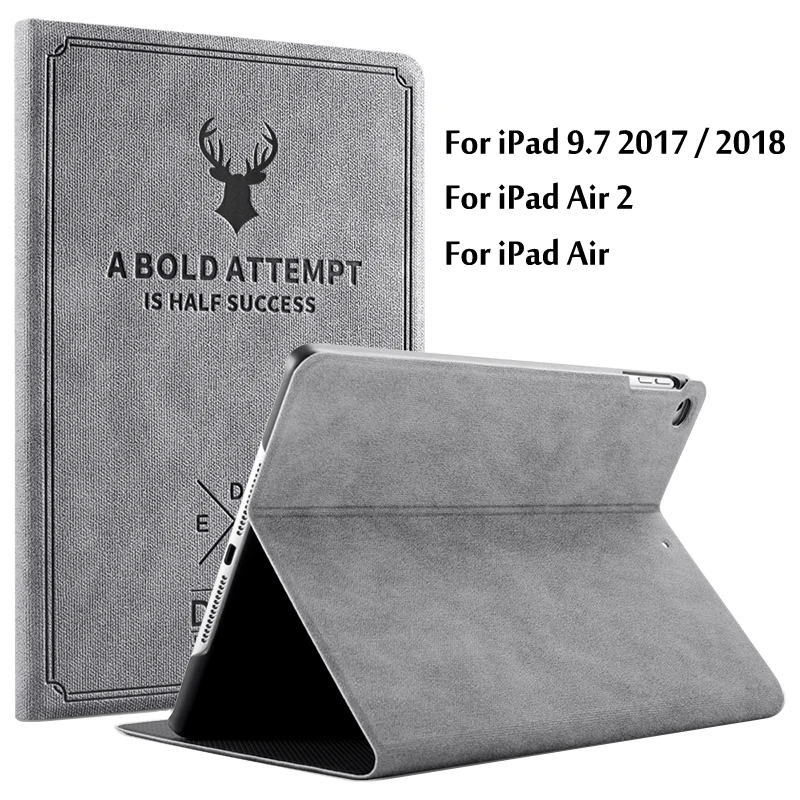 Для iPad 5th/6th Магнитный умный чехол для iPad 9,7 Защитный Тонкий чехол-подставка для iPad Air/Air 2 чехол для планшета Funda