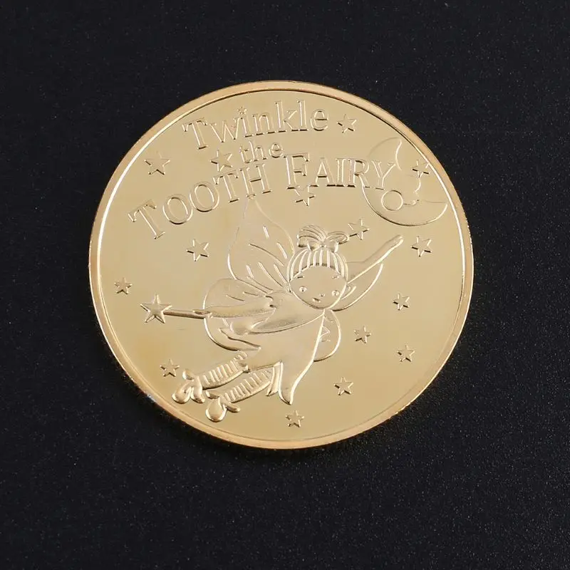 Памятная монета в виде Феи зубов для детей подарок выращивания сувенирное