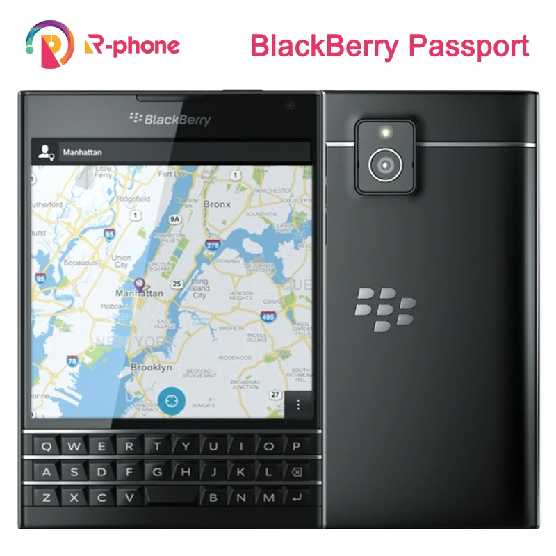 BlackBerry Passport Q30 отремонтированный мобильный телефон 3G 4G LTE сотовый четырехъядерный