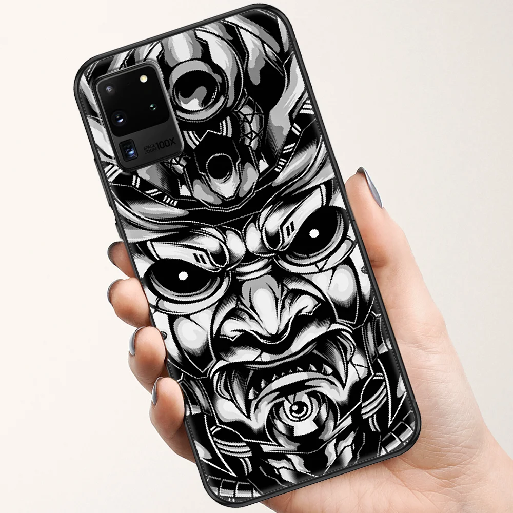 Японская Маска самурая Hannya чехол для телефона Samsung Galaxy Note 4 8 9 10 20 S8 S9 S10 S10E S20 Plus UITRA