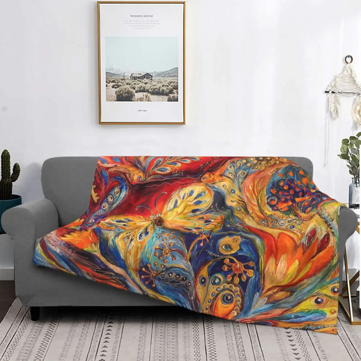 

The Chagall Dreams Ii-colcha a quadros para cama, sofa, toalla de playa, manta термическая, colcha de Пикник