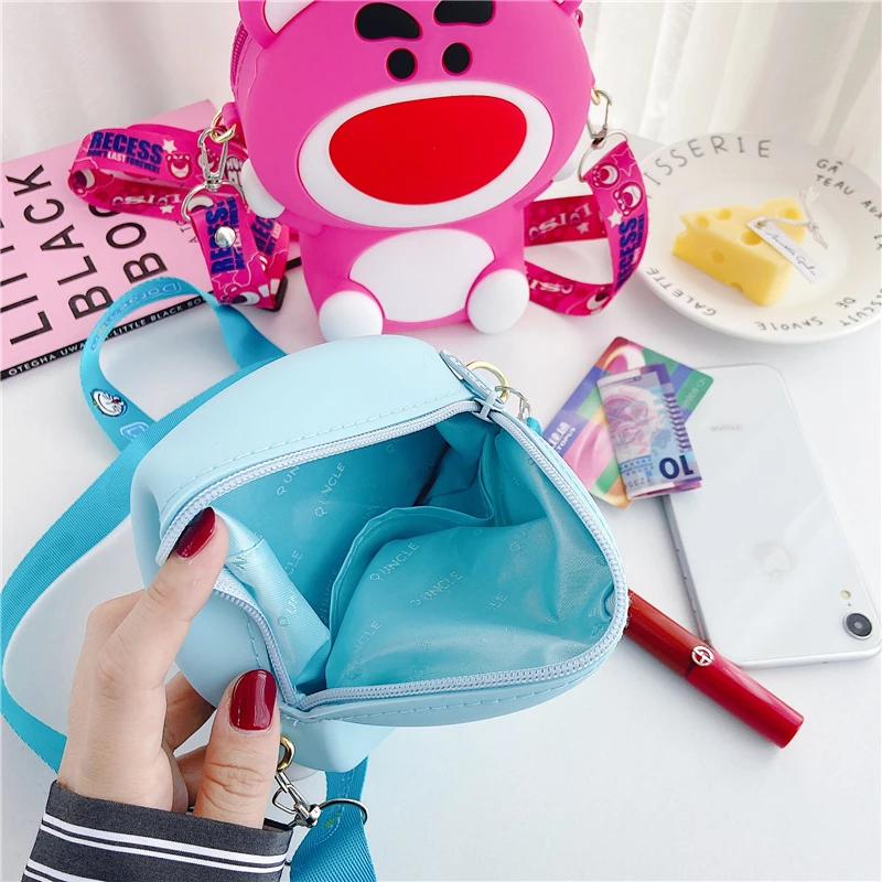 С модным животным Стиль сумки с цветочной вышивкой героями мультфильмов