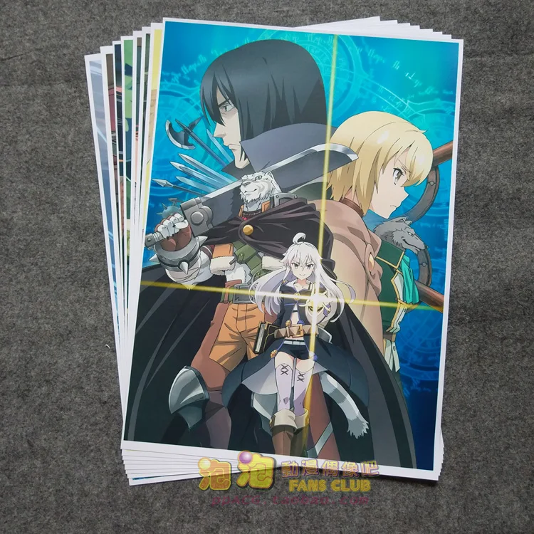 

8pcs/lot A3 Anime Grimoire of Zero Wall Pictures for Living Room Film Posters Sticker Decoration Gift