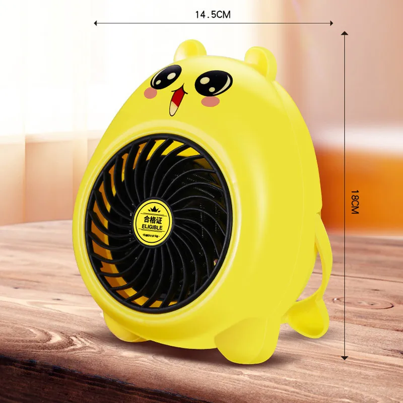 Мини мультяшный электрический обогреватель зимний вентилятор фен персональный