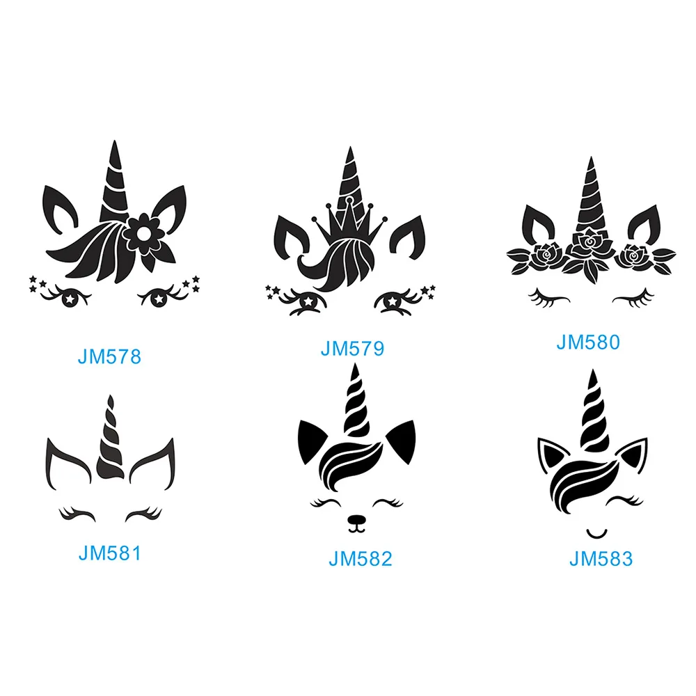 Зеркальная настенная акриловая наклейка в виде единорога 3D Самоклеящиеся