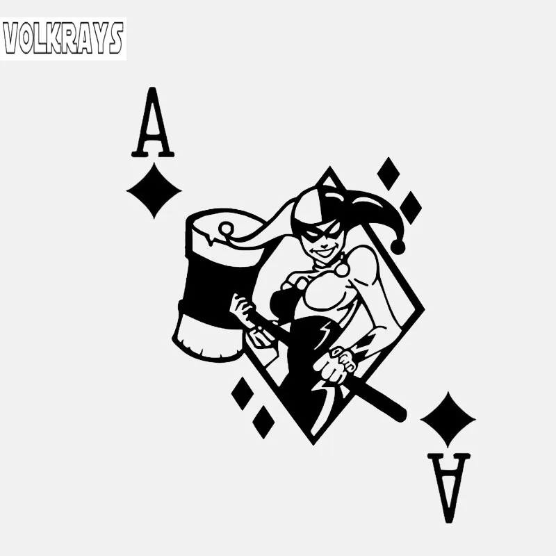 Volkrays индивидуальная Автомобильная наклейка королева сексуальный Джокер покер