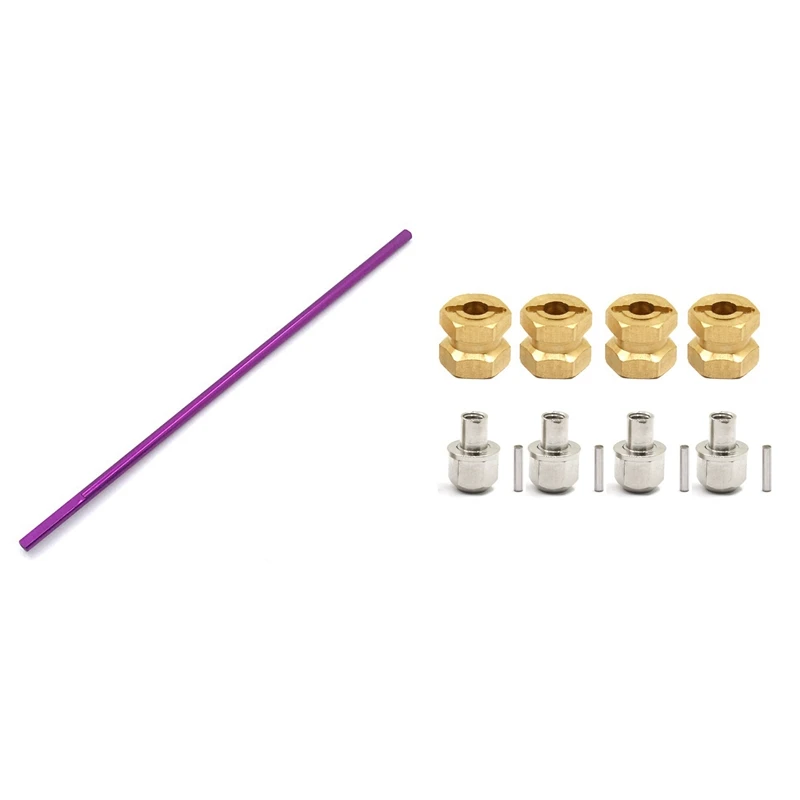 

4 шт. 12 мм шестигранный удлиненный адаптер комбайнер соединитель для 1/10 радиоуправляемого автомобиля с центральным приводным валом для Wltoys ...