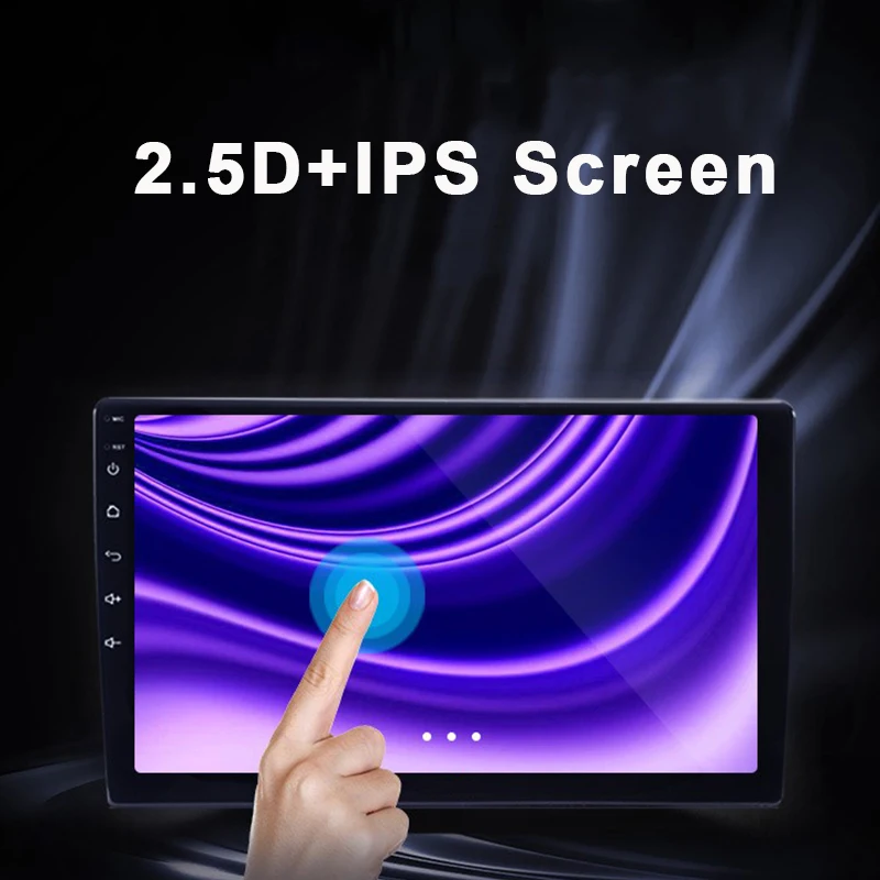 Funrover 2 Din Android 9,0 2.5D+ ips для 9/10 дюймов Автомобильный мультимедийный плеер радио для стерео-Радио автомобильной dvd-плеер gps-навигация с rds
