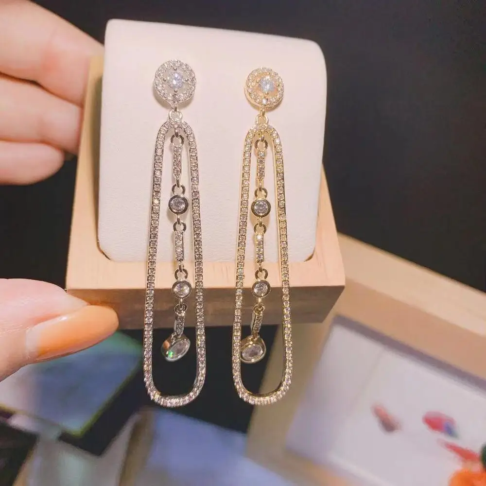 Новые модные серьги подвески HIBRIDE для женщин аксессуары вечеринок свадебные