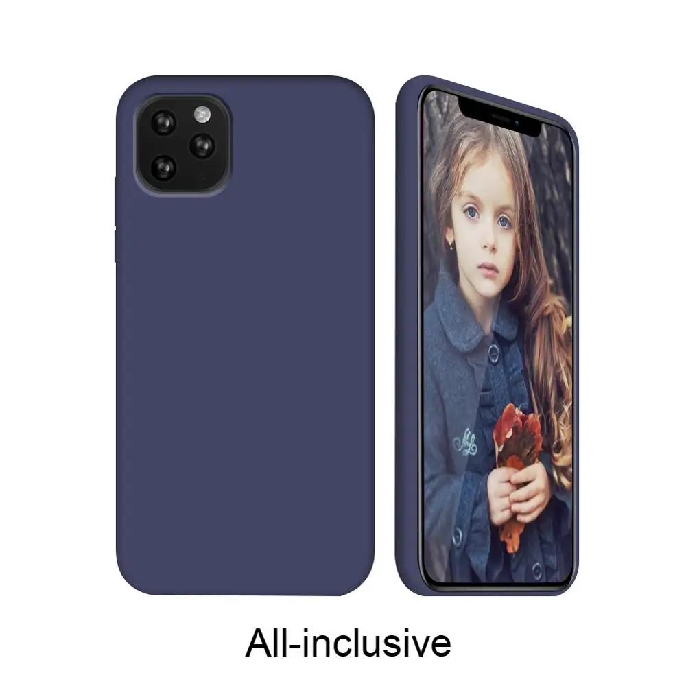 Midnight Blue 2 Чехол Arvin для iPhone 11 Pro Max, чехол из жидкого силикона, мягкая подкладка из микрофибры, толстый чехол для iPhone 11 Pro - Цвет: Midnight Blue 2