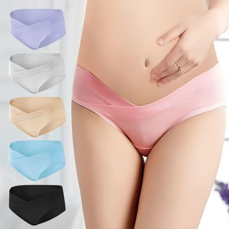 Нижнее Белье для беременных хлопковое женское нижнее белье с низкой талией без