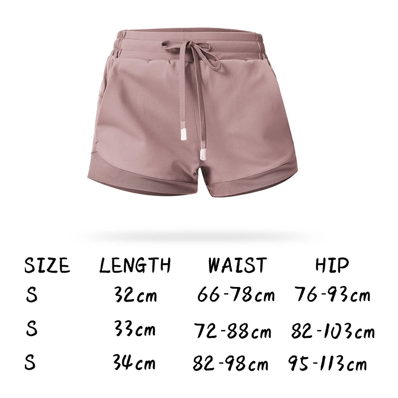 

LuLulike Women High Waist Sports Shorts Quick Dry Gym Loose Sport Short Breathable Yoga Shorts Athletic New 2021 Fashion